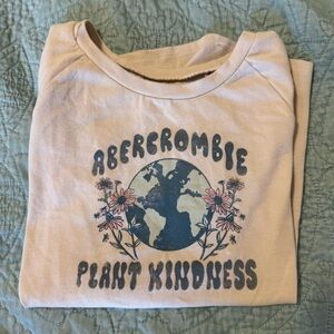 Abercrombie Kids cream graphic tee